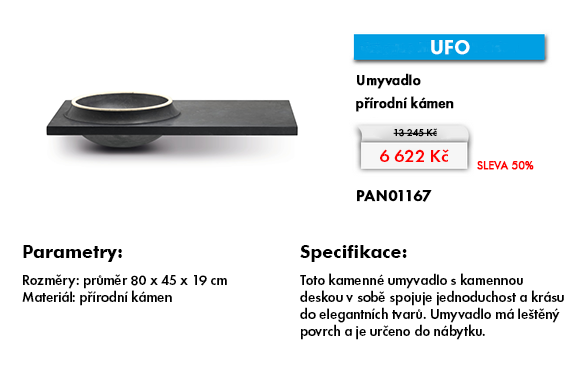 UFO - umyvadlo 800x450 mm